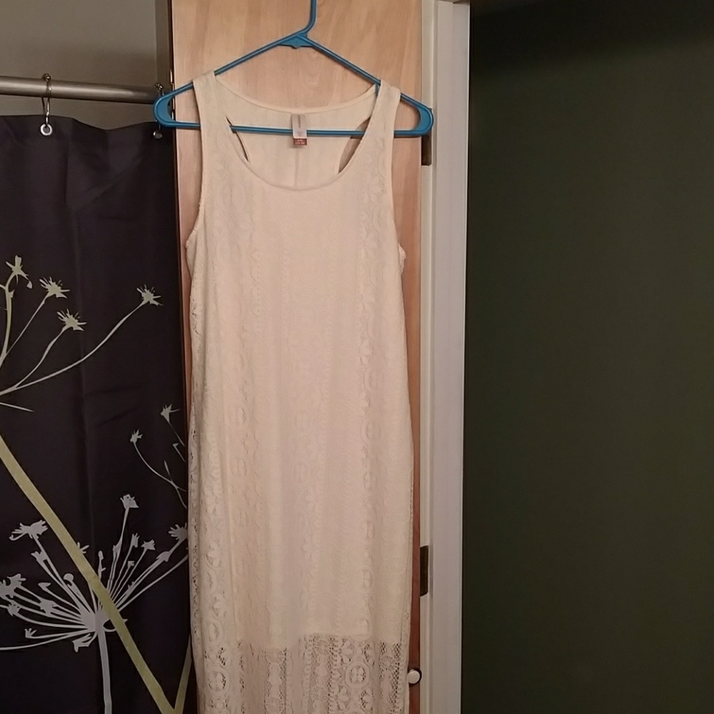 Off White Lace Maxi